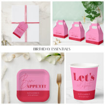 ✨💖 Chic Pink & Red Glitter Birthday Kit 🔴✨ 2