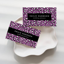 Purple Leopard Business Cards Collection