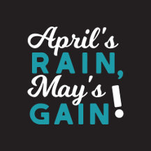April Showers May Flowers Inspirational Quote