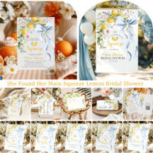 She Found Her Main Squeeze Lemon Bridal Shower