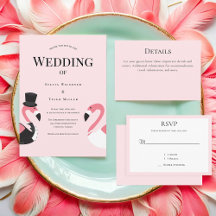 Pink Turquoise Flamingo Wedding Suite and Event