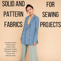 Fabric designs for sewing projects