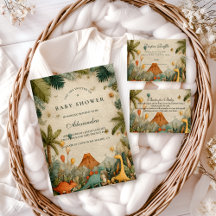 Tropical Dino Adventure Baby Shower