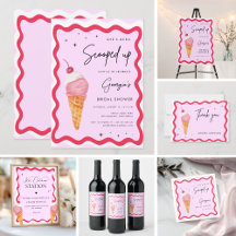 She's Been Scooped Up Ice Cream Bridal Shower