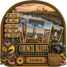 Council Bluffs Iowa Postcards/Gifts