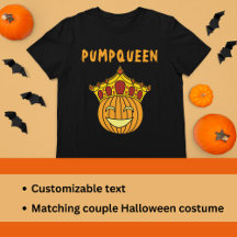 Queen King Pumpkin Humor Couple Halloween Costume