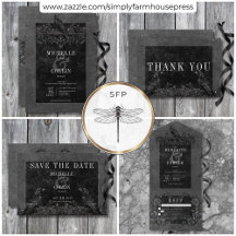 Gothic Black Raven & Black Roses Wedding