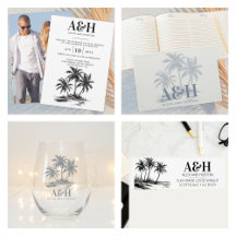 Beach Wedding Monogram
