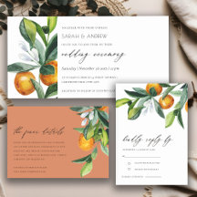 Citrus Orange Botanical Boho Collection 