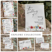 Watercolor Wildflowers with Elegant Typography 158