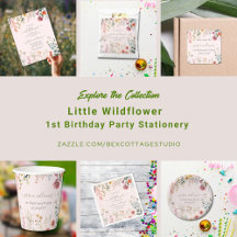 Little Wildflower Turning One Pretty 1st Birthday 