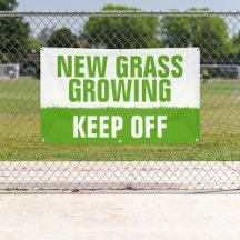New Grass Growing – Keep Off Lawn Protection