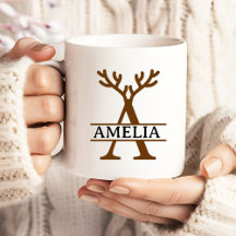 Christmas Reindeer Holiday Alphabet Name