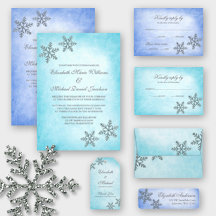 Winter Sparkle Snowflakes Wedding Collection