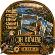 Coeur d’Alene Idaho Postcards/Gifts