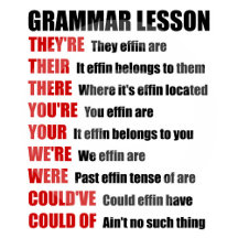 Sarcastic Funny Effin Grammar Lesson