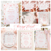 Berry Sweet Pastel Pink Baby Shower