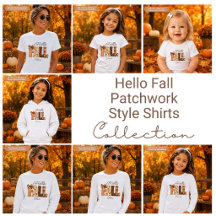 Hello Fall Patchwork Style Shirts