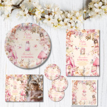 Magical Fairy Floral Garden Pixie 1st Birthday