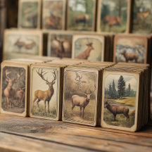 Vintage Wildlife Illustration Postcards