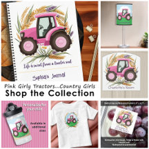 Pink Girly Tractors for Country Living Girls