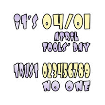 It's April Fools' Day