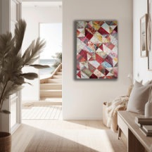 Ephemeral Fusion: Botanical and Geometric Texture