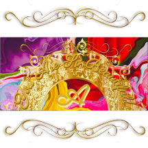 Elegant Gold Inspired Monogram Desk Mats