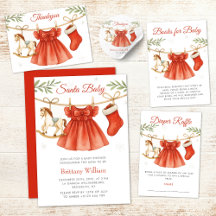 Santa Baby Girl Baby Shower 