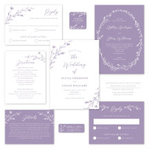 WEDDING   Rustic Wildflowers   Lavender Purple