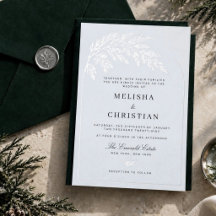 Emerald & Ice | Classic Luxury Winter Wedding 