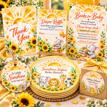 Golden Sunflower Baby Shower – Floral Sunshine