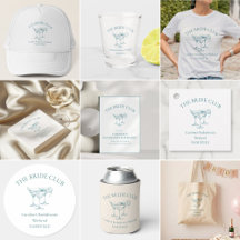 The Bride Club Cocktail Blue Bachelorette Party