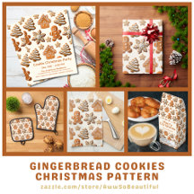 Gingerbread Cookies Christmas Pattern Collection