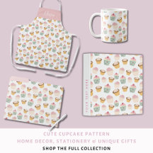 Sweet Cupcake Pattern 🎂 Home Décor & Gifts