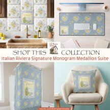 Italian Riviera Signature Monogram Medallion Suite