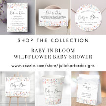 Baby In Bloom Wildflower Watercolor Baby Shower