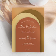 Terracotta Modern Minimalist Wedding