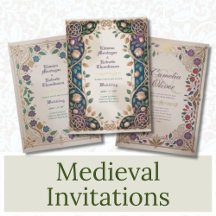 Medieval-Themed Wedding Invitations