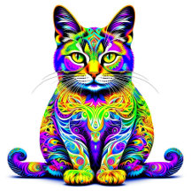 Psychedelic Cat