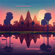 Angkor Wat Sunrise Cambodia Siem Reap