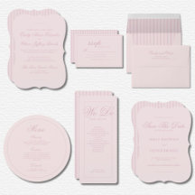 Elegant Pink Stripes Wedding