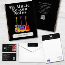 Guitar Music Teacher Custom Business Supplies