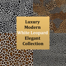 Luxury Modern White Leopard Elegant Collection