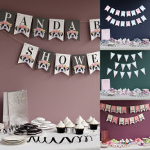 Baby Shower Party Bunting Flags