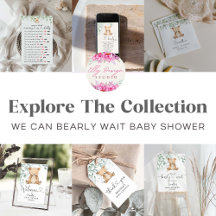 We Can Bearly Wait Greenery Baby Shower