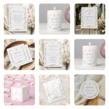 Wildflower Floral Girl Baptism Collection