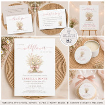 Dusty Rose Boho Wildflower