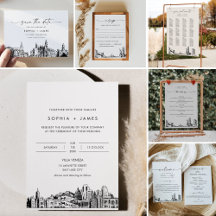 CITY SKYLINE iconic urban cityscape sketches