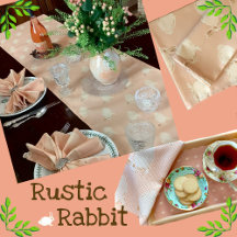 Rustic Rabbit table linens